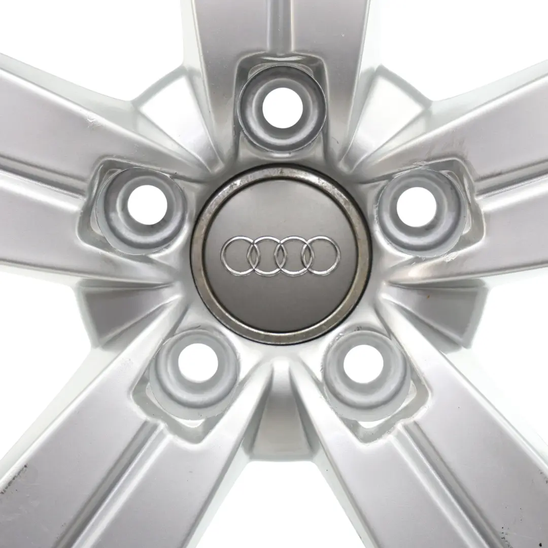 Audi TT Mk2 8J Silver Alloy Wheel Rim 17" ET:47 8J Star Spoke - SKU 8J0601025C-1 - Part number 8J0601025C