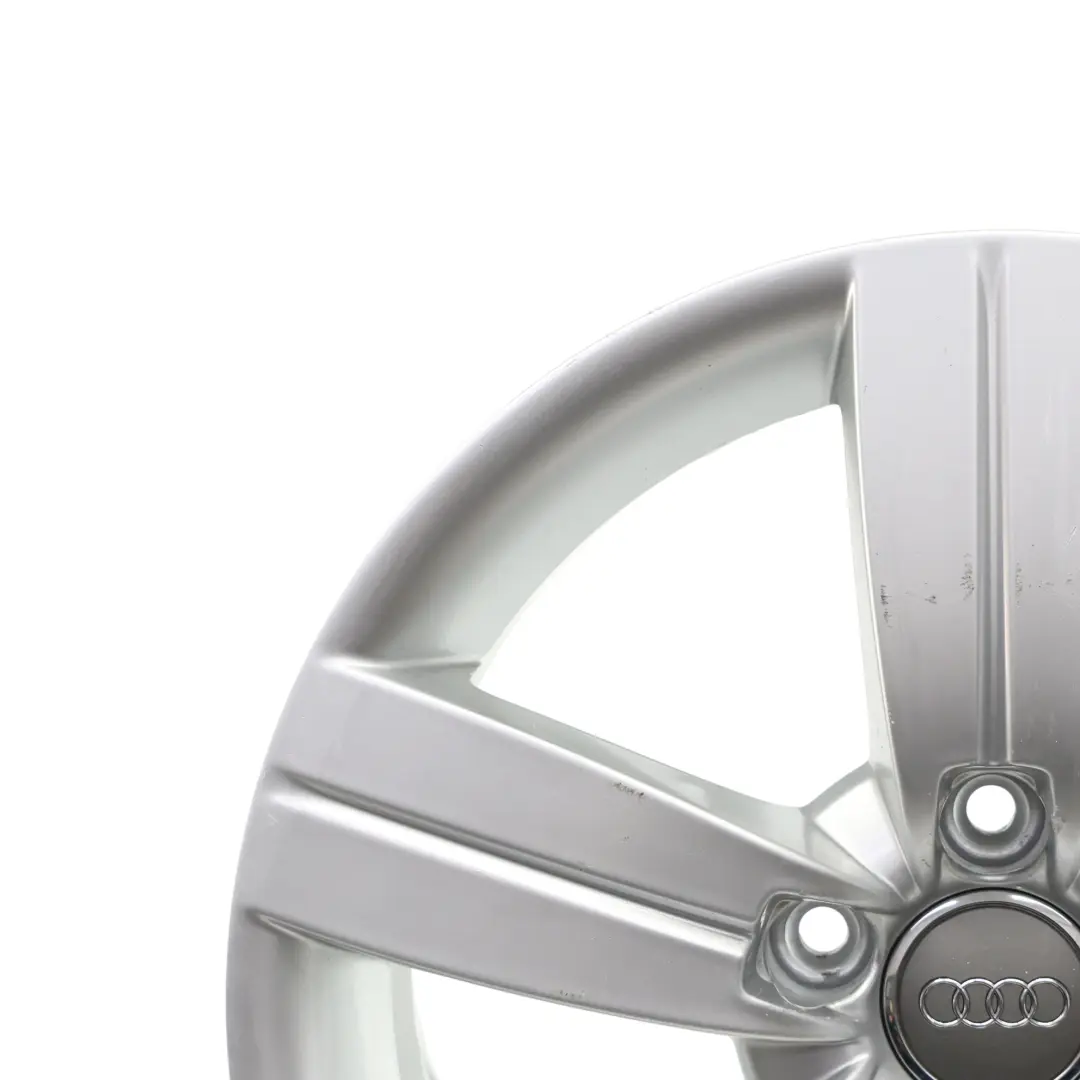 Audi TT Mk2 8J Silver Alloy Wheel Rim 17" ET:47 8J Star Spoke - SKU 8J0601025C-3 - Part number 8J0601025C