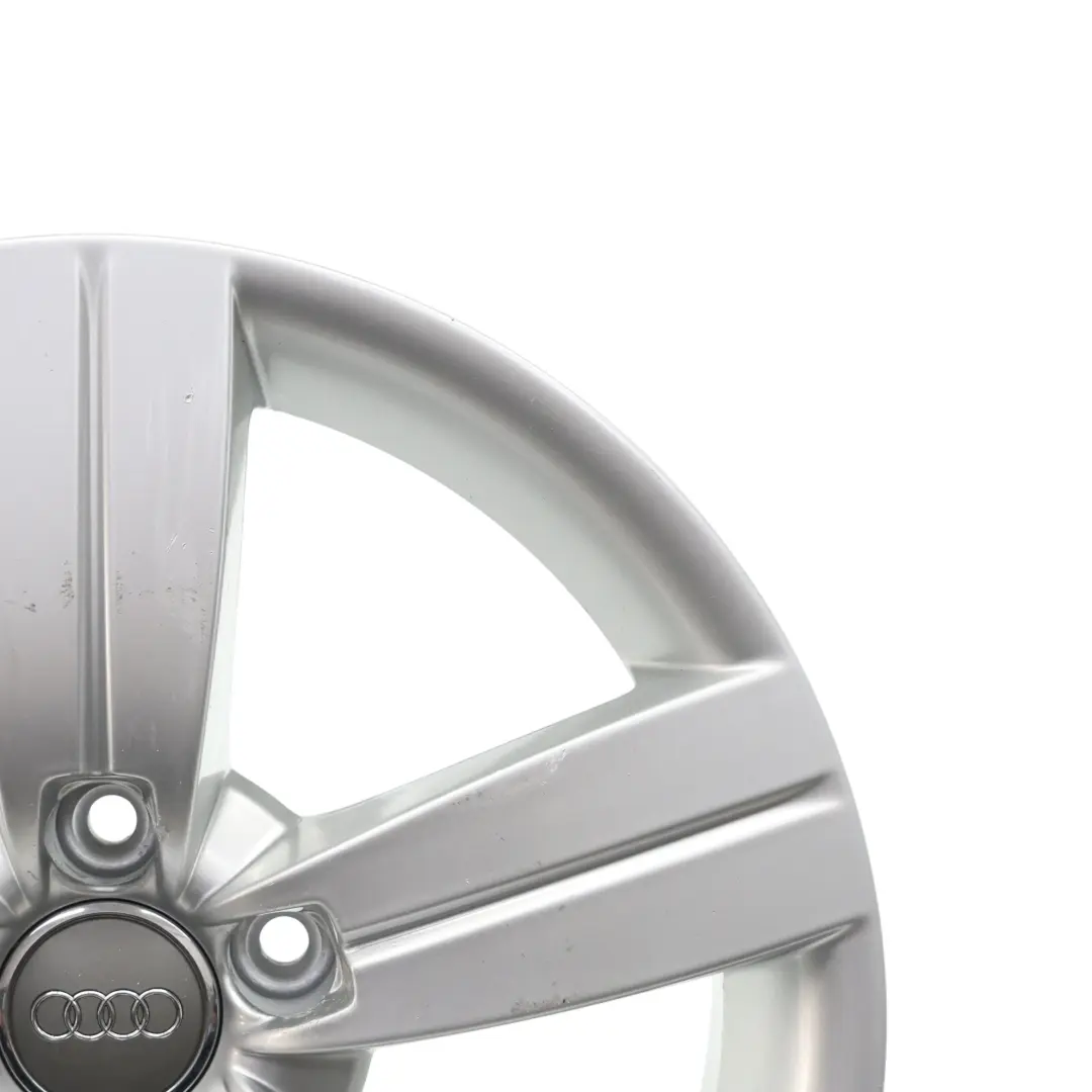 Audi TT Mk2 8J Silver Alloy Wheel Rim 17" ET:47 8J Star Spoke - SKU 8J0601025C-3 - Part number 8J0601025C