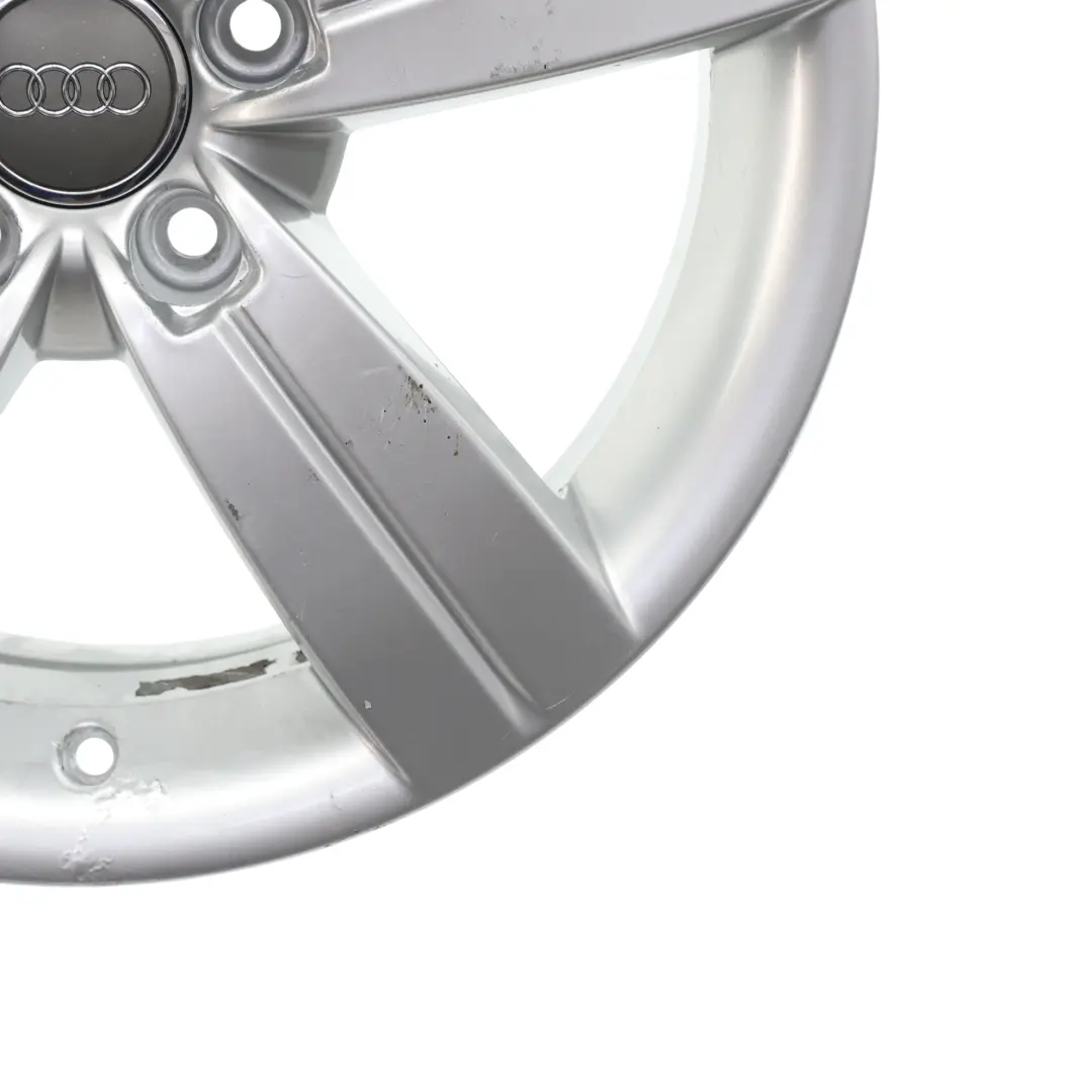 Audi TT Mk2 8J Silver Alloy Wheel Rim 17" ET:47 8J Star Spoke - SKU 8J0601025C-3 - Part number 8J0601025C