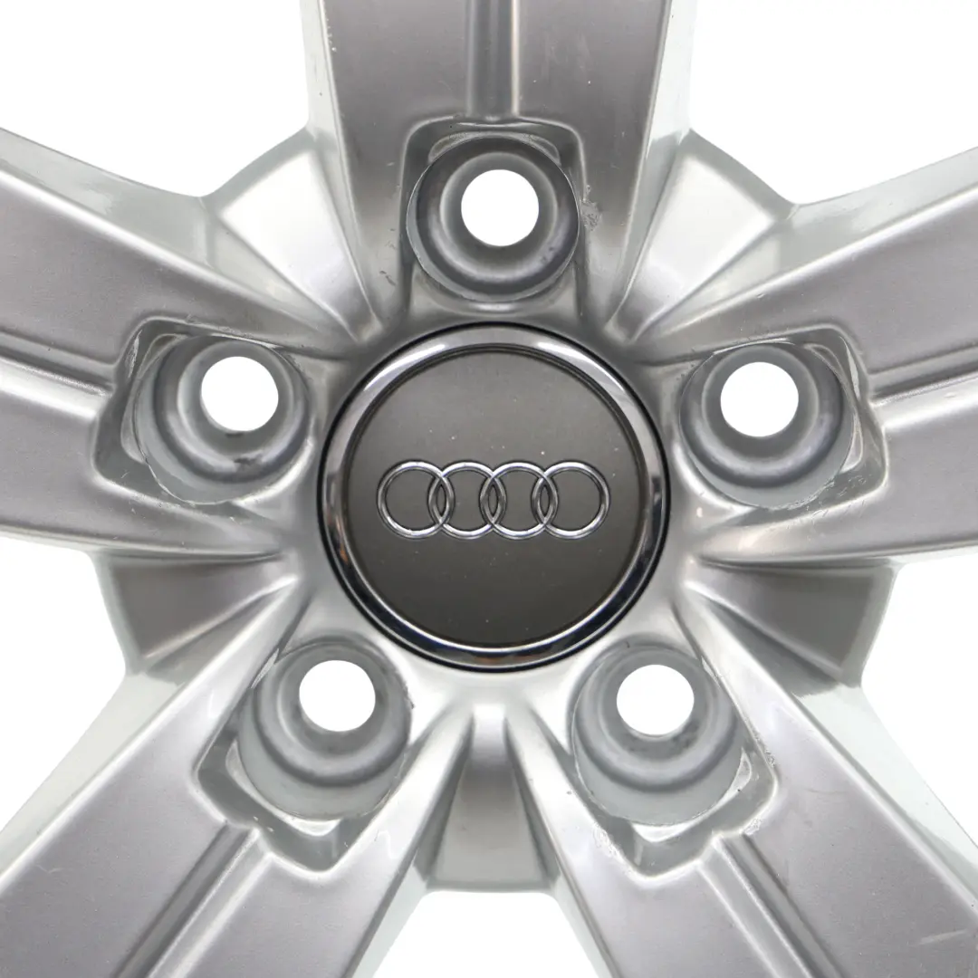 Audi TT Mk2 8J Silver Alloy Wheel Rim 17" ET:47 8J Star Spoke - SKU 8J0601025C-3 - Part number 8J0601025C
