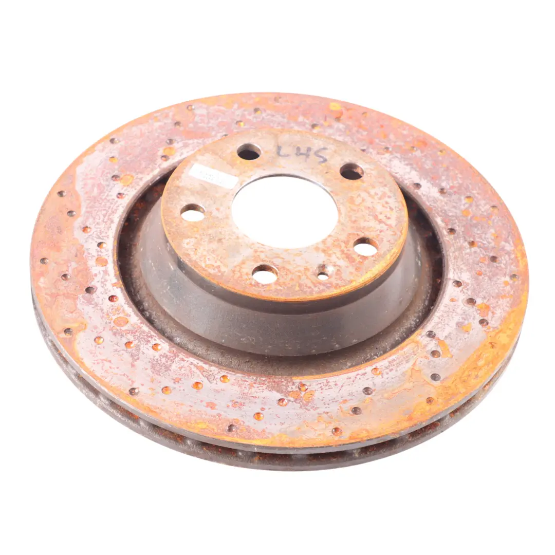 Brake Disc Set Rear Left Right N/O/S Perforated Wheel Disc to Audi TT 8J with Part number 8J0615601A Audi TT 8J Brake Disc Set Rear Left Right N/O/S Perforated Wheel Disc - SKU 8J0615601A - Part number 8J0615601A