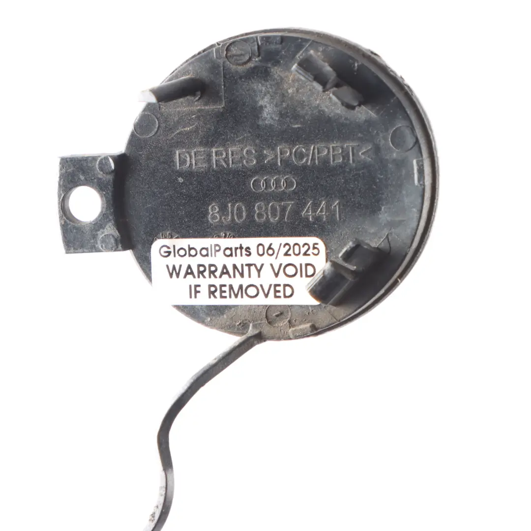 Audi TT 8J Rear Bumper Tow Eye Hook Cover Condor Grey Metallic - Y7E - SKU 8J0807441-CGR - Part number 8J0807441