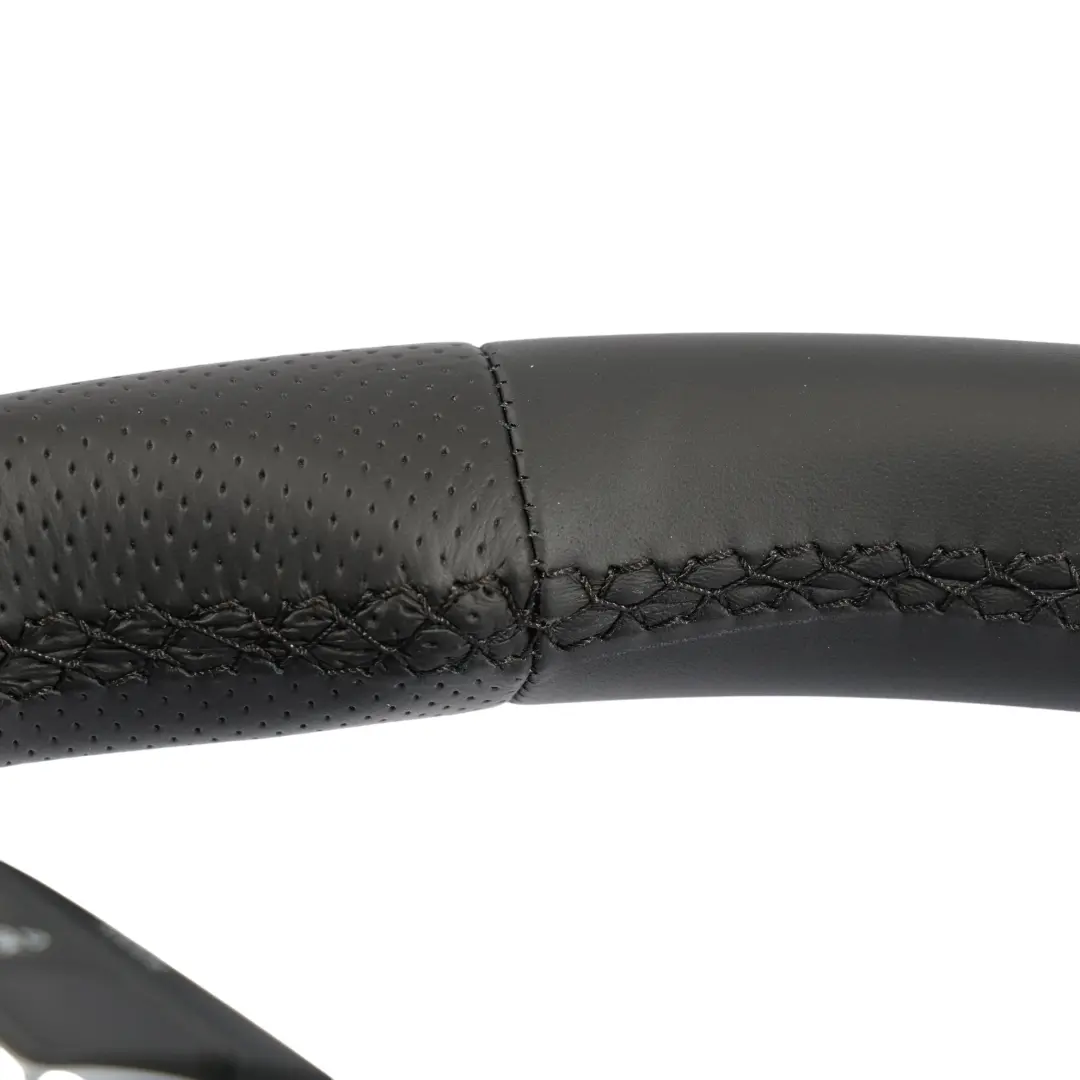 NUEVO Cuero Negro Paletas Fondo Plano para Volante Audi A4 B8 A5 8T S-Line con número de pieza 8K0419091CP Volante Audi A4 B8 A5 8T S-Line NUEVO Cuero Negro Paletas Fondo Plano - SKU 8K0419091CP-1 - Número de pieza 8K0419091CP