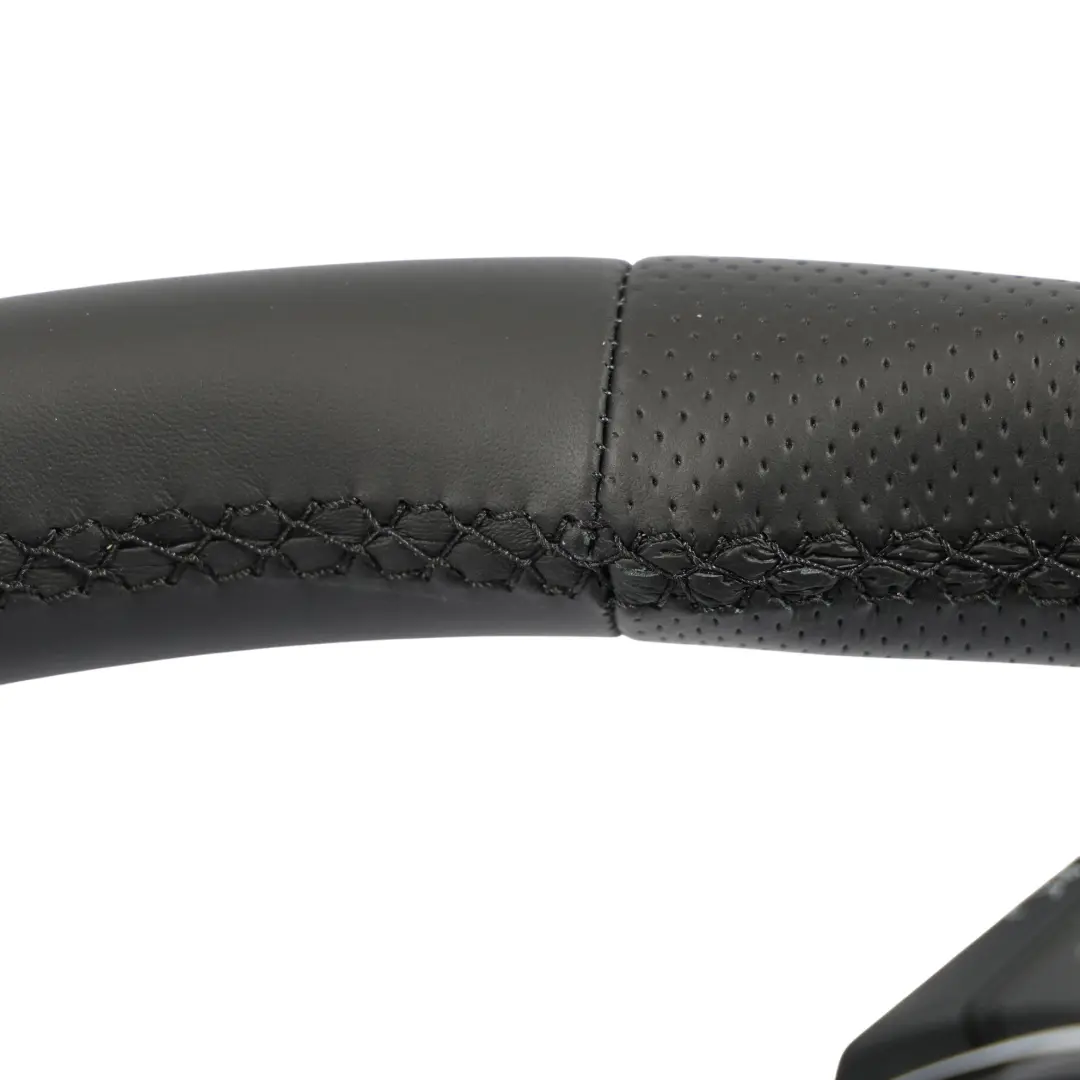 Volante Audi A4 B8 A5 8T S-Line NUOVO Paddle In Pelle Nera Fondo Piatto - SKU 8K0419091CP-1 - Numero di parte 8K0419091CP