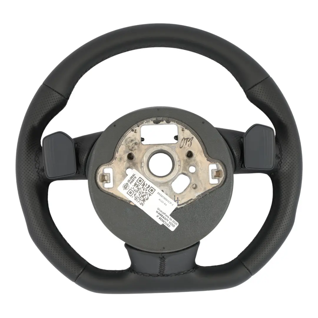Lenkrad Audi A4 B8 A5 8T S-Line NEU Schwarz Leder Schaltwippen Flachboden für mit Teilenummer 8K0419091CP Lenkrad Audi A4 B8 A5 8T S-Line NEU Schwarz Leder Schaltwippen Flachboden - SKU 8K0419091CP-1 - Teilenummer 8K0419091CP