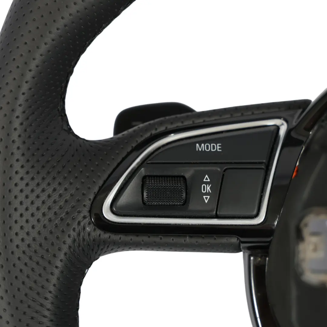 Volant Audi A4 B8 A5 8T S-Line NOUVEAU Palettes En Cuir Noir À Fond Plat pour à propos du numéro de pièce 8K0419091CP Volant Audi A4 B8 A5 8T S-Line NOUVEAU Palettes En Cuir Noir À Fond Plat - SKU 8K0419091CP-1 - Numéro de pièce 8K0419091CP