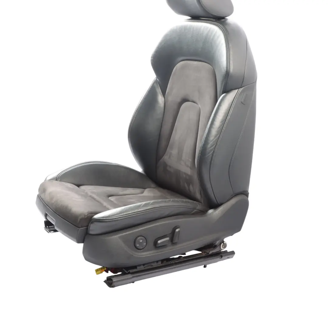 Front Seat Electric Black Leather Alcantara Left N/S to Audi S4 B8 with Part number 8K0881805BE Audi S4 B8 Front Seat Electric Black Leather Alcantara Left N/S - SKU 8K0881805BE - Part number 8K0881805BE