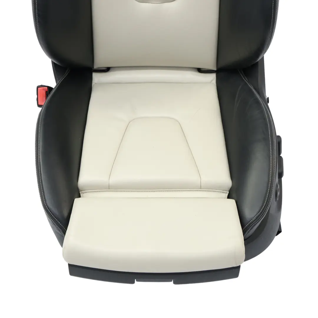 Audi S4 B8 8K Vorder Sitz Sport Beheizt Leder Links Seele Schwarz Perle Silber - SKU 8K0881805M-3 - Teilenummer 8K0881805M