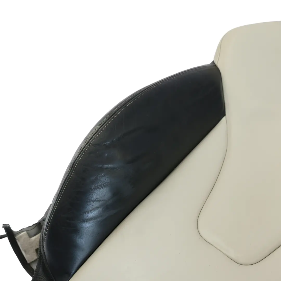 Backrest Front Right O/S Leather Nappa Soul Black Silver to Audi S4 B8 Sport Seat with Part number 8K0881806M Audi S4 B8 Sport Seat Backrest Front Right O/S Leather Nappa Soul Black Silver - SKU 8K0881806M-2 - Part number 8K0881806M