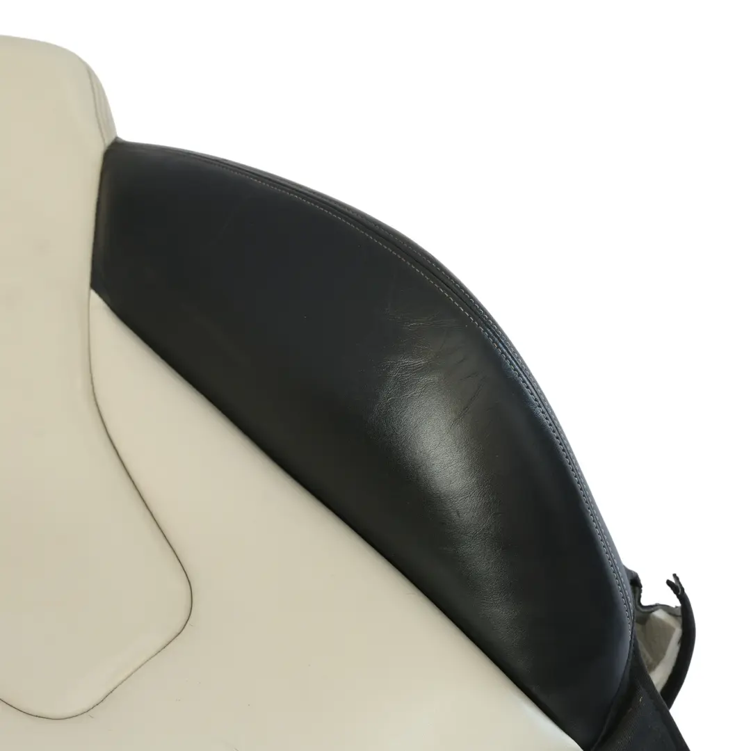 Backrest Front Right O/S Leather Nappa Soul Black Silver to Audi S4 B8 Sport Seat with Part number 8K0881806M Audi S4 B8 Sport Seat Backrest Front Right O/S Leather Nappa Soul Black Silver - SKU 8K0881806M-2 - Part number 8K0881806M