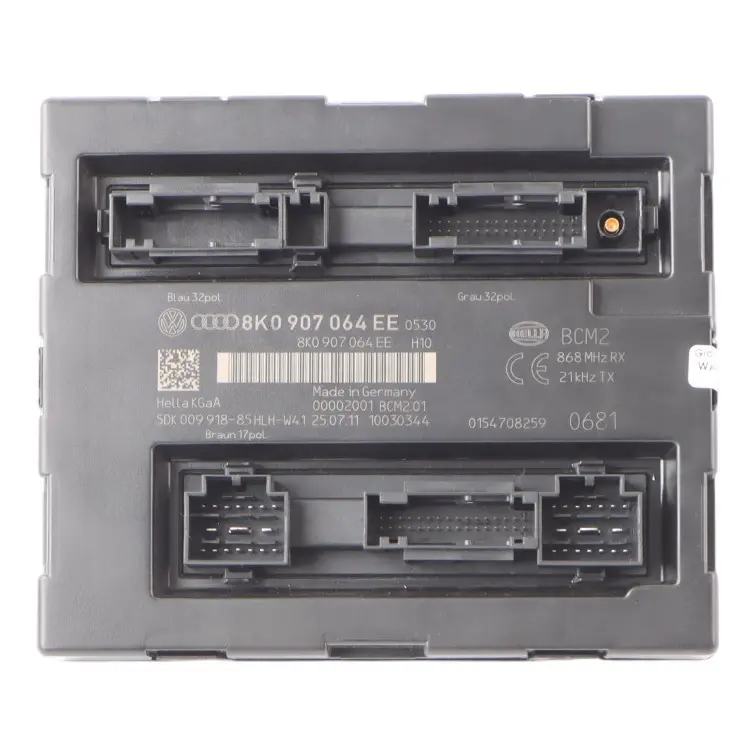 Body Control Module BCM Comfort Control Unit to Audi A5 8T with Part number 8K0907064EE Audi A5 8T Body Control Module BCM Comfort Control Unit - SKU 8K0907064EE - Part number 8K0907064EE