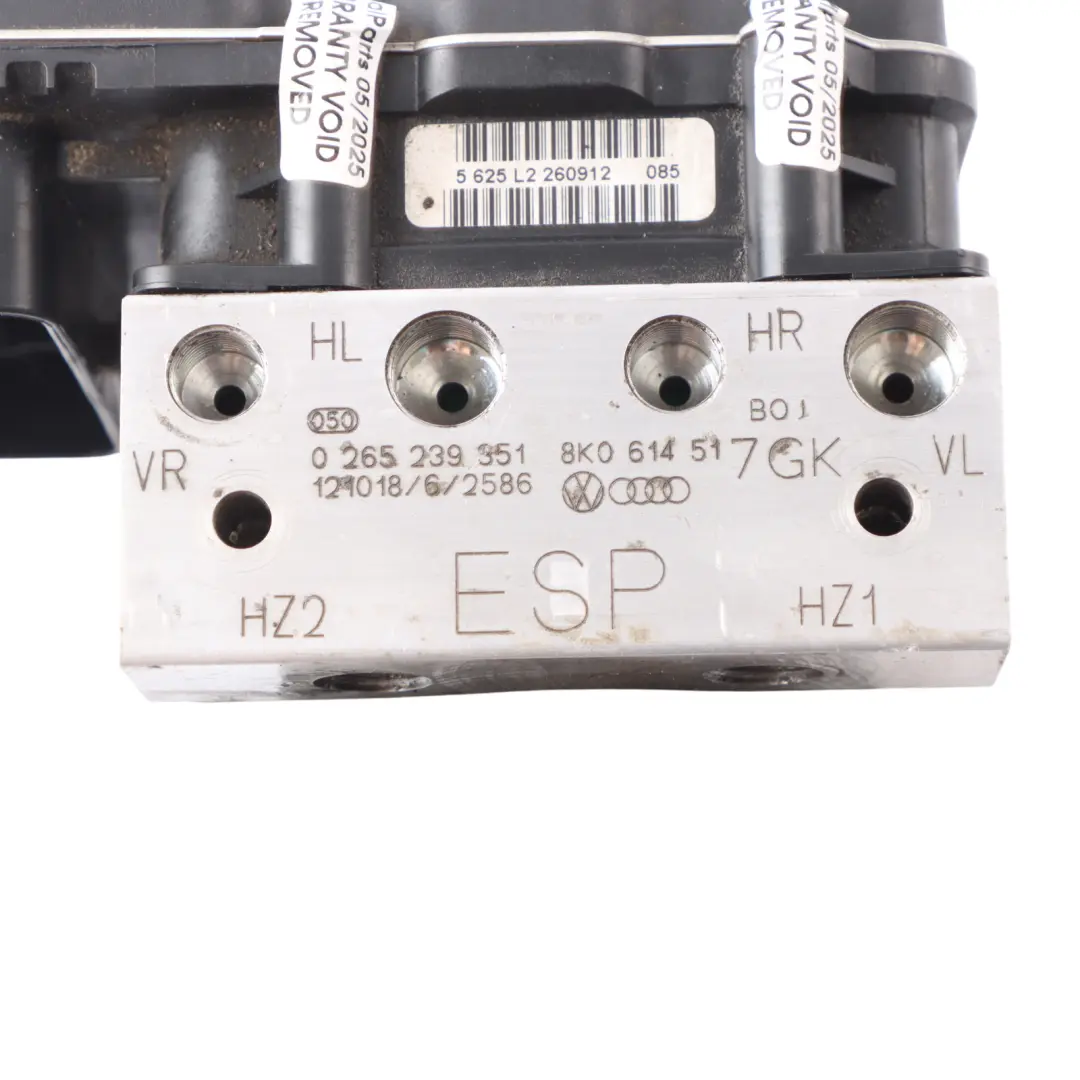  Brake Pump Audi A4 S4 B8 A5 8T ABS ESP Module Hydraulic Control - SKU 8K0907379CJ - Part number 8K0907379CJ