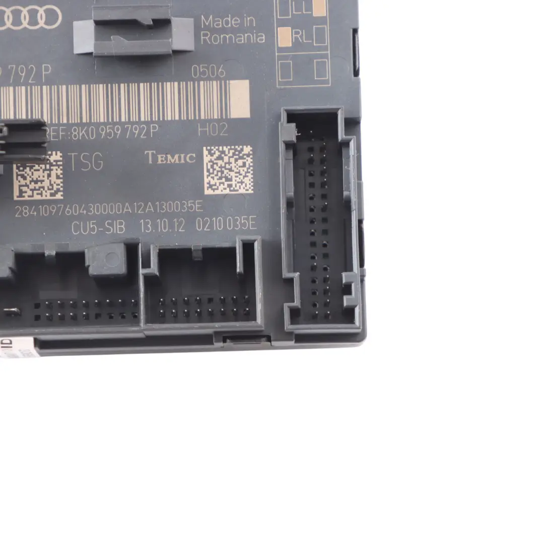 Audi A4 S4 B8 Q5 8R Front Right Door O/S Control Unit Module ECU - SKU 8K0959792P - Part number 8K0959792P