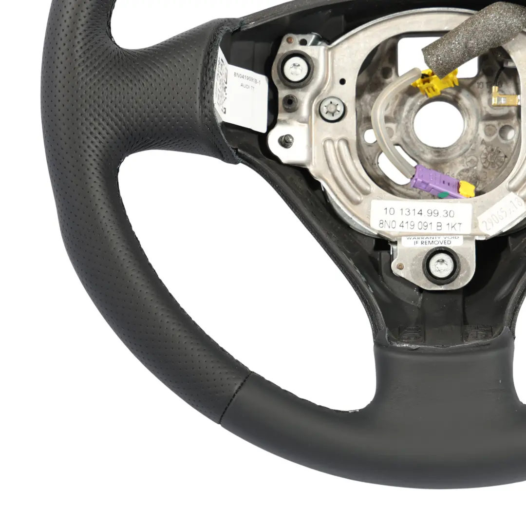 8N MK1 NEW Black Leather Steering Wheel to Audi TT with Part number 8N0419091B Audi TT 8N MK1 NEW Black Leather Steering Wheel - SKU 8N0419091B-1 - Part number 8N0419091B