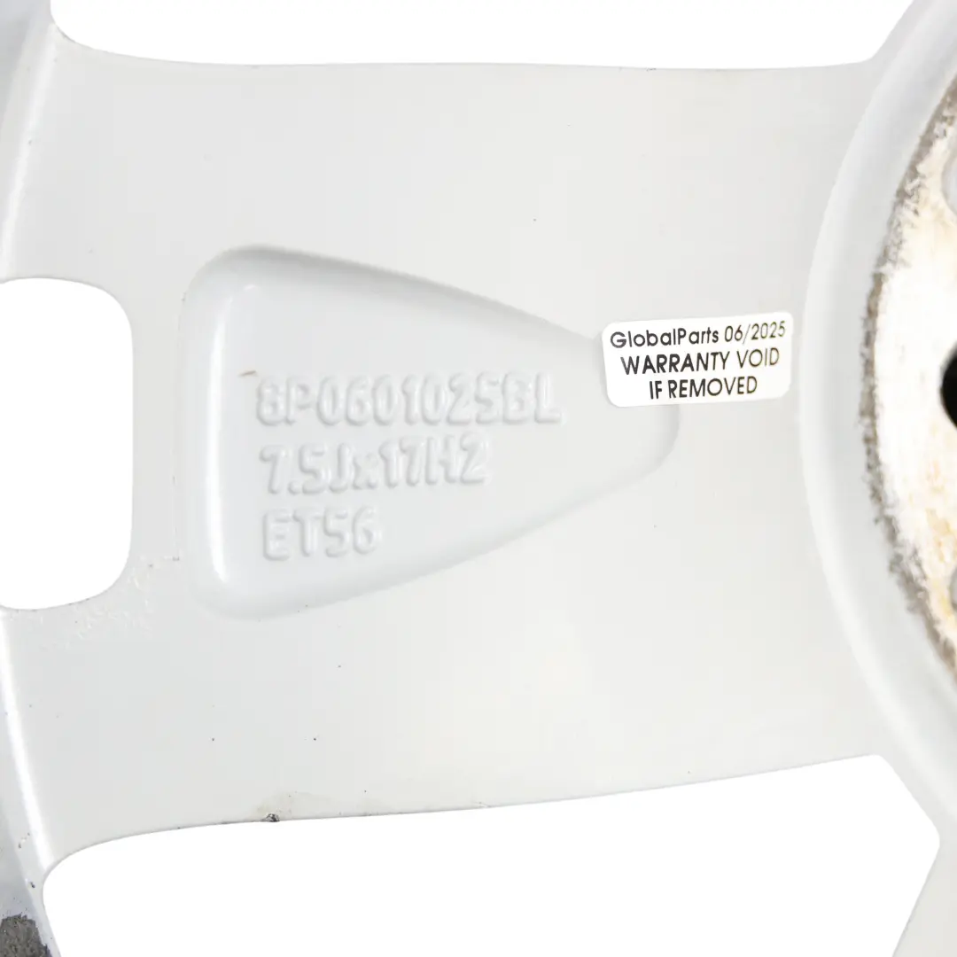 Audi A3 8P Argent Cerchio in lega 17" 7,5J ET:56 Star Spoke - SKU 8P0601025BL-2 - Numero di parte 8P0601025BL