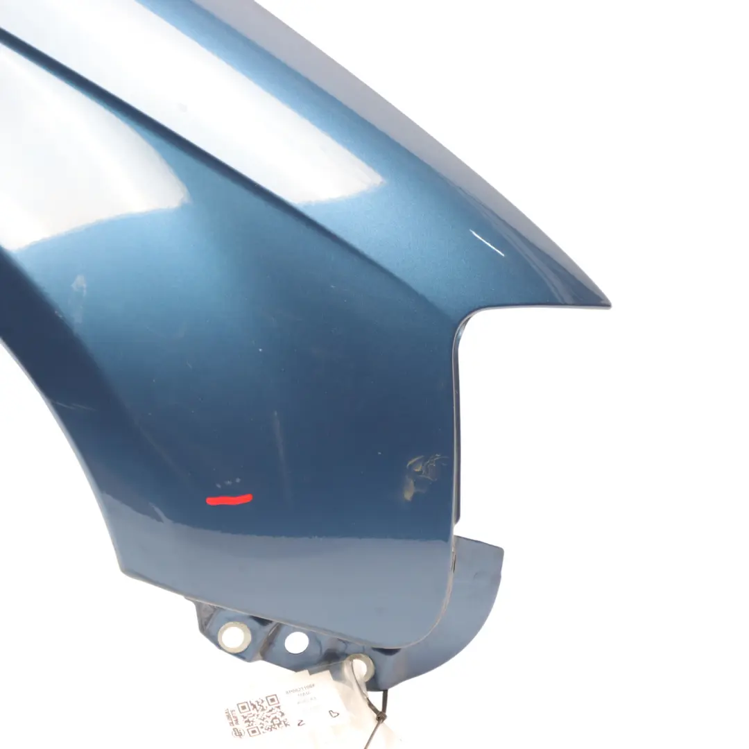 Side Panel Front Right O/S Wing Fender Mauritiusblau Blue Pearl - Z5C to Audi A3 8P with Part number 8P0821106F Audi A3 8P Side Panel Front Right O/S Wing Fender Mauritiusblau Blue Pearl - Z5C - SKU 8P0821106F-MAU - Part number 8P0821106F