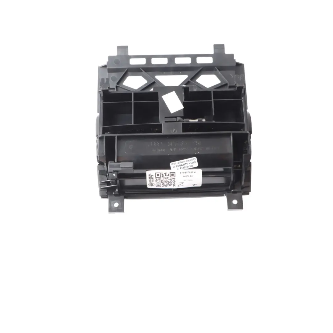 Centre Console Ash Tray Storage Compartment Cover to Audi A3 8P with Part number 8P0857951 Audi A3 8P Centre Console Ash Tray Storage Compartment Cover - SKU 8P0857951-4 - Part number 8P0857951