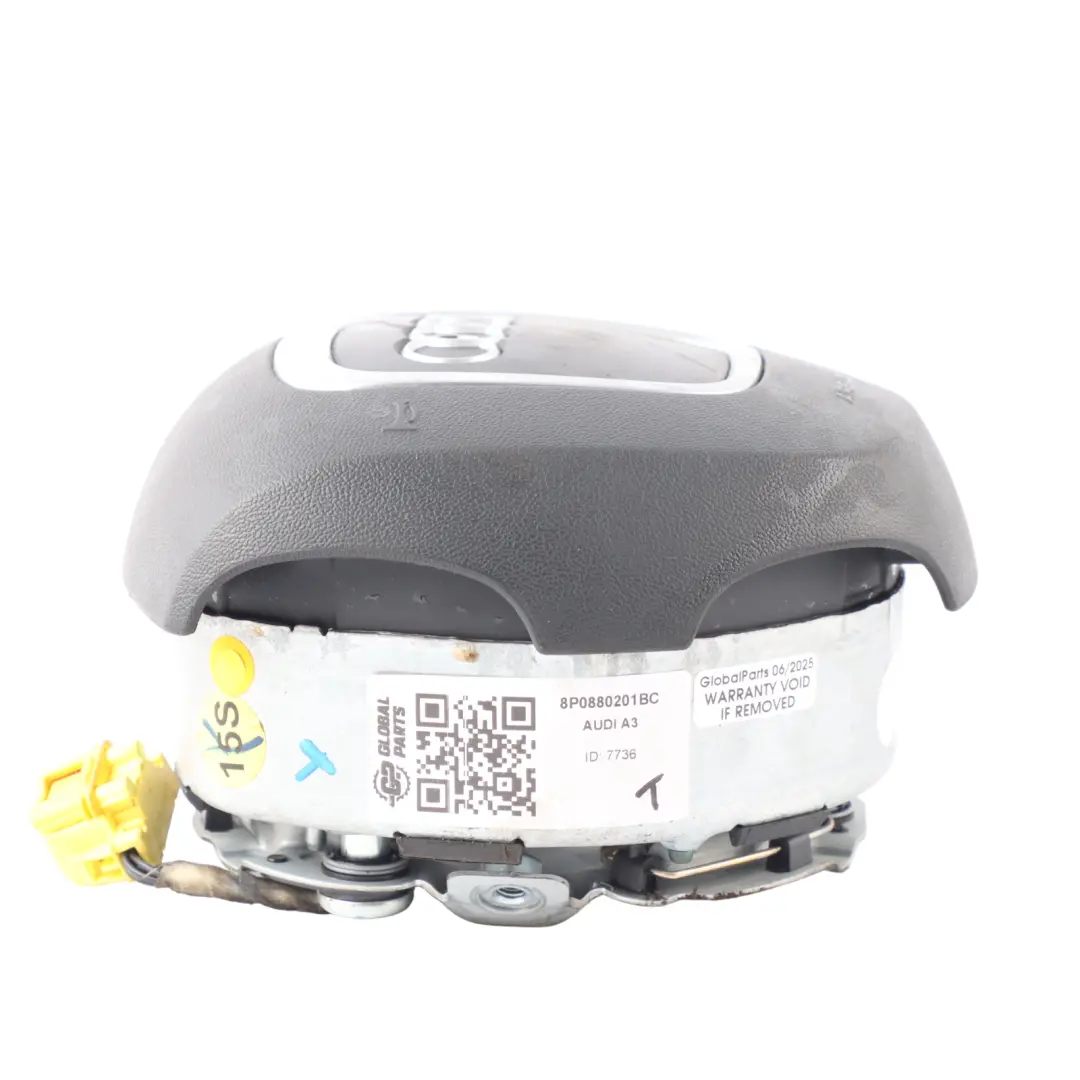 Steering Wheel Air Module Driver's Side to Audi A3 8P with Part number 8P0880201BC Audi A3 8P Steering Wheel Air Module Driver's Side - SKU 8P0880201BC - Part number 8P0880201BC