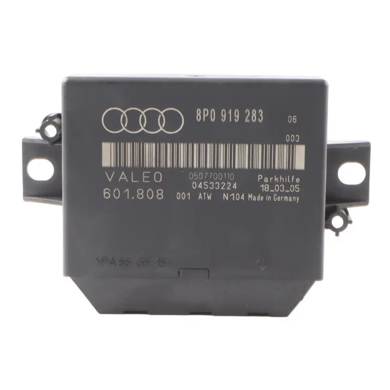 PDC Parking Distance Control Sensor Module Unit ECU to Audi A3 8P with Part number 8P0919283 Audi A3 8P PDC Parking Distance Control Sensor Module Unit ECU - SKU 8P0919283 - Part number 8P0919283