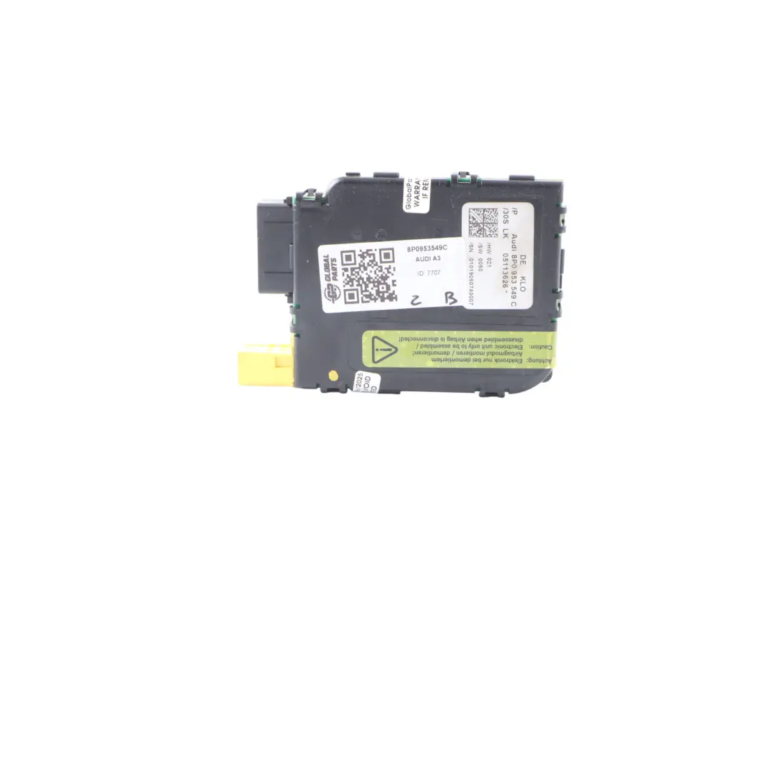Steering Wheel Position Angle Sensor Control Unit Module to Audi A3 8P with Part number 8P0953549C Audi A3 8P Steering Wheel Position Angle Sensor Control Unit Module - SKU 8P0953549C - Part number 8P0953549C