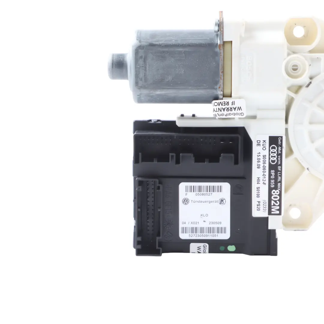 Door Window Lifter Motor Unit Front Passenger Side to Audi A3 8P with Part number 8P0959802M Audi A3 8P Door Window Lifter Motor Unit Front Passenger Side - SKU 8P0959802M - Part number 8P0959802M