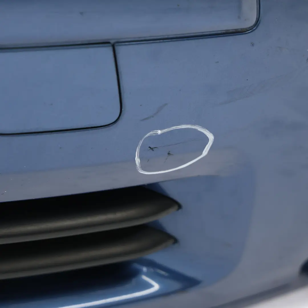 Front Bumper Trim Panel Cover Mauritiusblau Perleffekt Blue - Z5C to Audi A3 8P with Part number 8P4807105 Audi A3 8P Front Bumper Trim Panel Cover Mauritiusblau Perleffekt Blue - Z5C - SKU 8P4807105-MAU - Part number 8P4807105