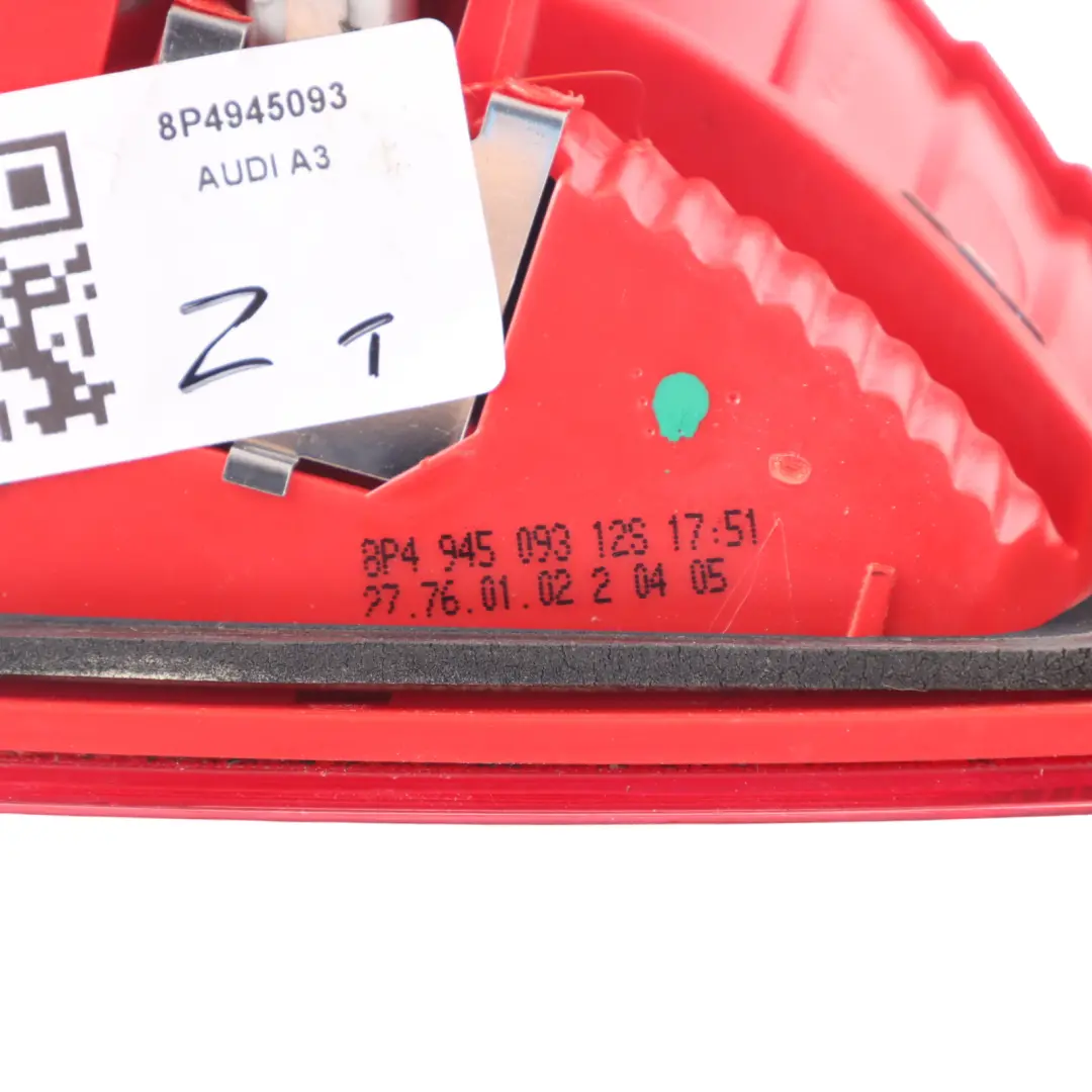 Trunk Boot Left N/S Tailgate Lamp Light LED to Audi A3 8P Rear with Part number 8P4945093 Audi A3 8P Rear Trunk Boot Left N/S Tailgate Lamp Light LED - SKU 8P4945093 - Part number 8P4945093