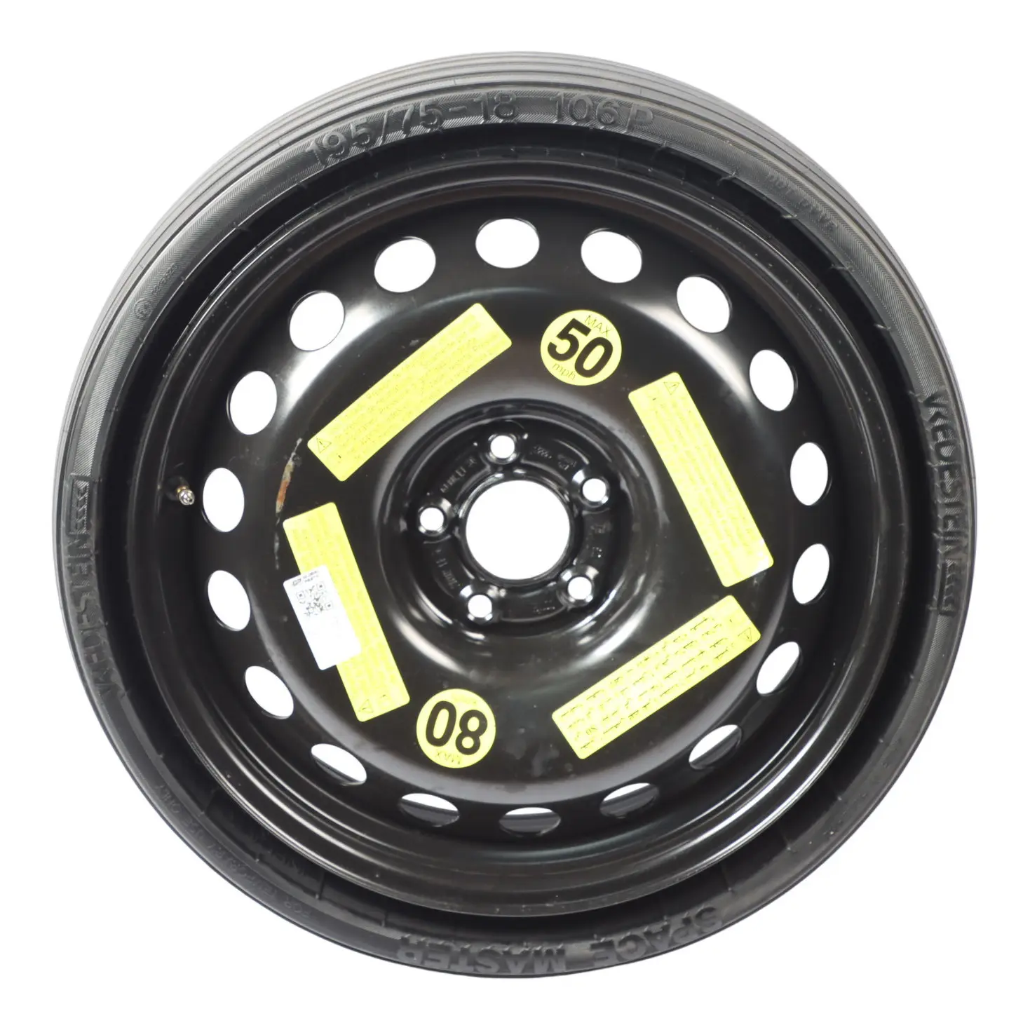 Audi Q5 8R Spare Wheel Space Master Steel Rim R18 3,5J 195/75 8R0601027