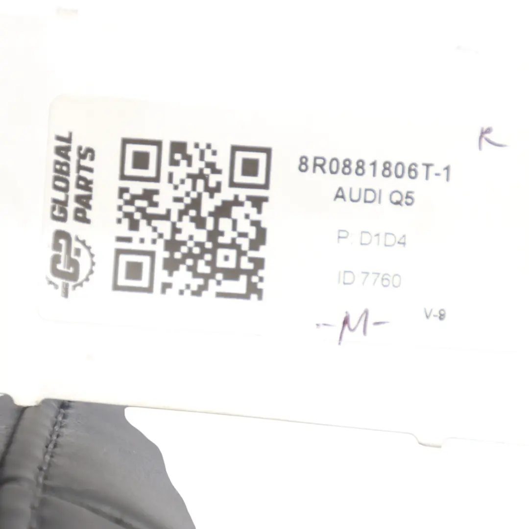 Asiento Delantero S-Line Calefactable Cuero Soul Negro Derecho para Audi Q5 8R con número de pieza 8R0881806T Audi Q5 8R Asiento Delantero S-Line Calefactable Cuero Soul Negro Derecho - SKU 8R0881806T-1 - Número de pieza 8R0881806T