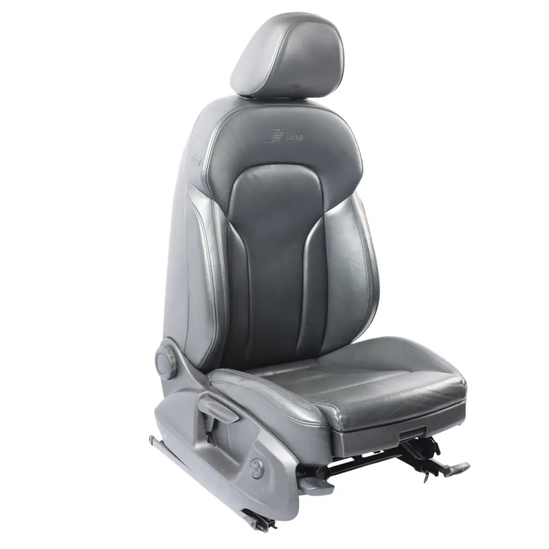 Siège Sport Avant Chauffant S-Line En Cuir Noir Côté Droit Audi Q5 8R - SKU 8R0881806T-1 - Numéro de pièce 8R0881806T