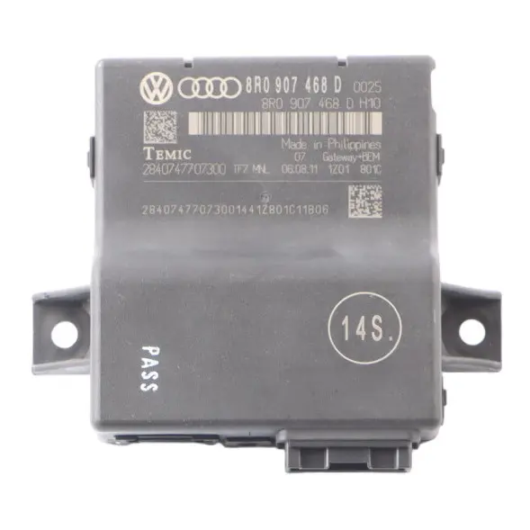Audi A5 8T 3.0 TDI Gateway Modulo Di Controllo ECU - SKU 8R0907468D - Numero di parte 8R0907468D