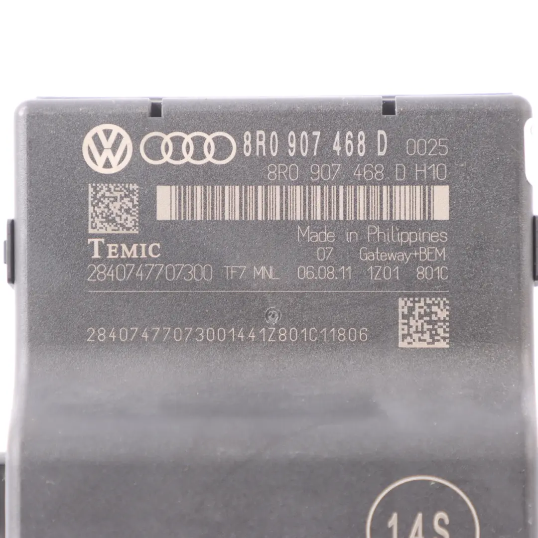 Audi A5 8T 3.0 TDI Module De Commande De Passerelle Unité ECU - SKU 8R0907468D - Numéro de pièce 8R0907468D