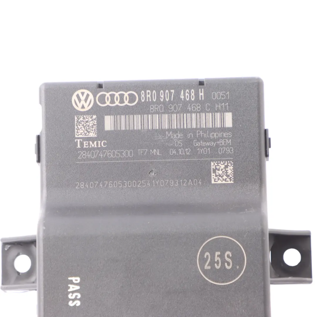 Gateway Control Module ECU to Audi S4 A4 B8 with Part number 8R0907468H Audi S4 A4 B8 Gateway Control Module ECU - SKU 8R0907468H - Part number 8R0907468H