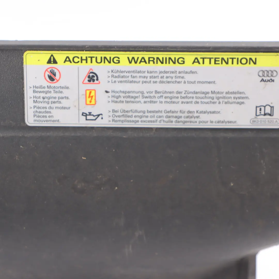 Audi A5 8T Front Slam Panel Radiator Top Cover Trim Panel - SKU 8T0807081B - Part number 8T0807081B