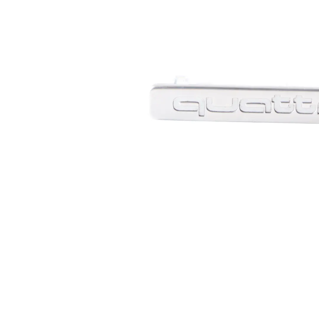 Audi A5 8T Interior Dashboard Storage Emblem Badge Quattro Silver - SKU 8T0853191 - Part number 8T0853191