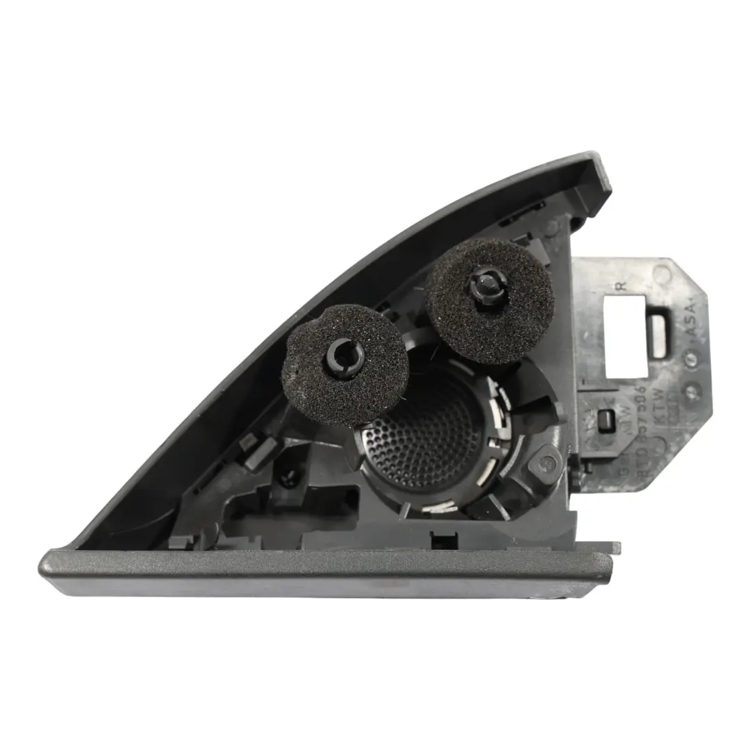 Audi A5 8T Front Tweeter Speaker Inner Cover Trim Right O/S Black - SKU 8T0857506 - Part number 8T0857506