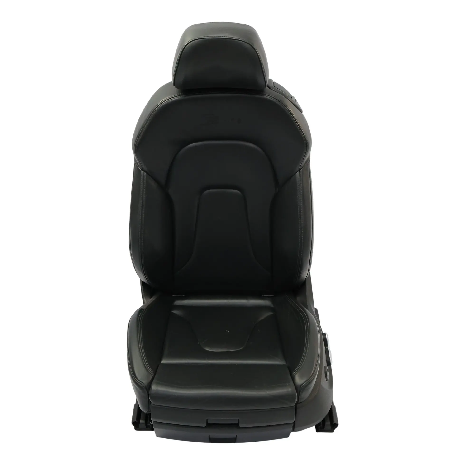 Audi A5 8T Coupe Vorder Sitz Sport Elektrisch Links Leder Seele Schwarz