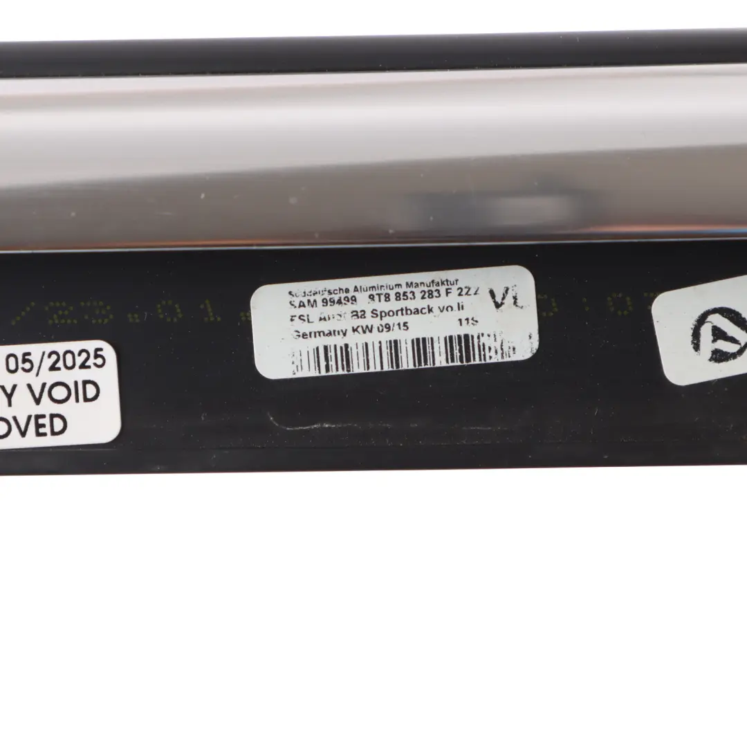 Audi A5 8T Guarnizione Per Finestrino Anteriore Cromato Sinistro - SKU 8T8853283F - Numero di parte 8T8853283F