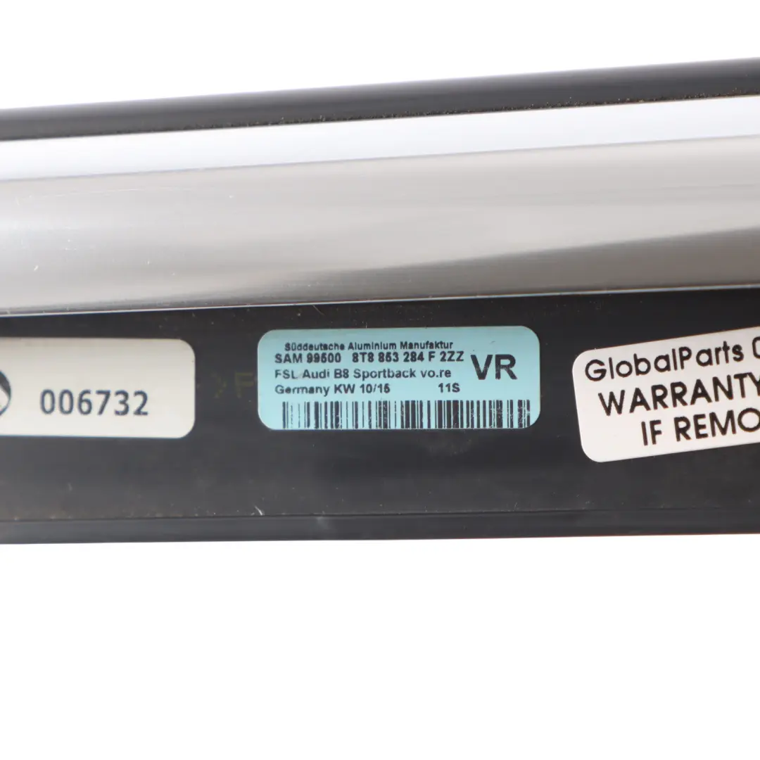 Audi A5 8T Moldura Decorativa Puerta Delantera Derecha Lado Exterior - SKU 8T8853284F - Número de pieza 8T8853284F