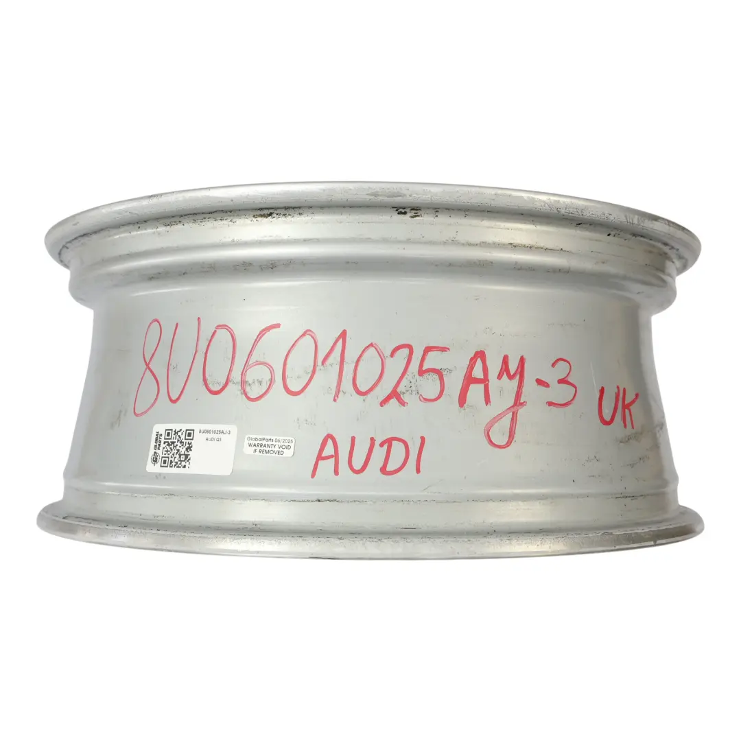 Alloy Rim 18" 7J ET:43 Double Star Spoke to Audi Q3 8U Silver Wheel with Part number 8U0601025AJ Audi Q3 8U Silver Wheel Alloy Rim 18" 7J ET:43 Double Star Spoke - SKU 8U0601025AJ-3 - Part number 8U0601025AJ