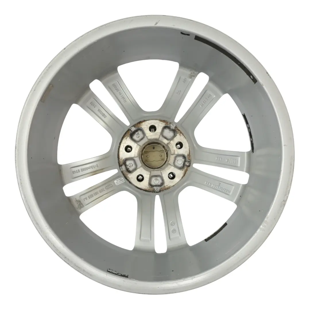 Audi Q3 8U Silver Wheel Alloy Rim 18" 7J ET:43 Double Star Spoke - SKU 8U0601025AJ-3 - Part number 8U0601025AJ