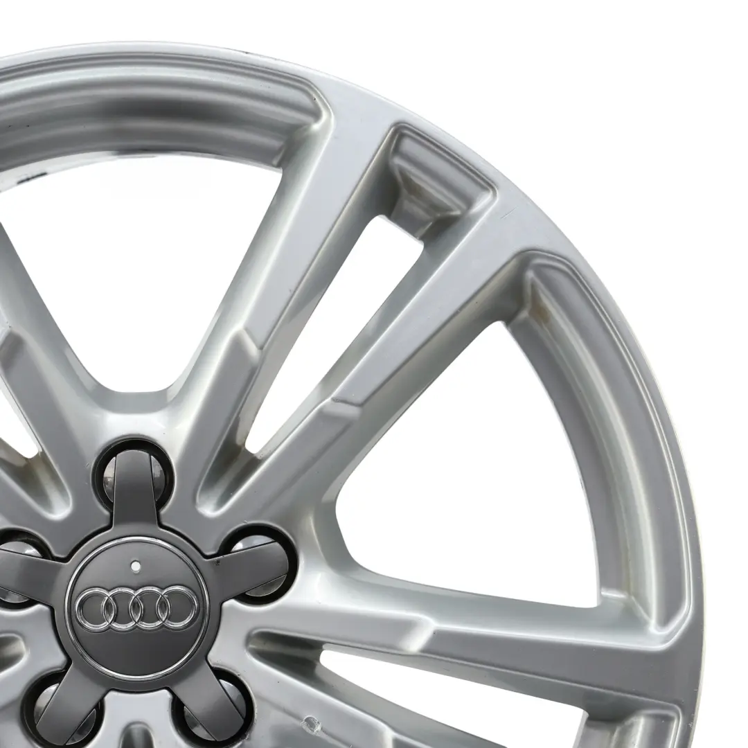 Audi Q3 8U Silver Wheel Alloy Rim 18" 7J ET:43 Double Star Spoke - SKU 8U0601025AJ-3 - Part number 8U0601025AJ