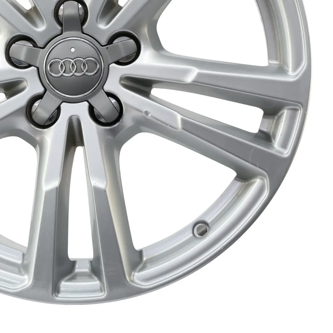 Audi Q3 8U Silver Wheel Alloy Rim 18" 7J ET:43 Double Star Spoke - SKU 8U0601025AJ-3 - Part number 8U0601025AJ
