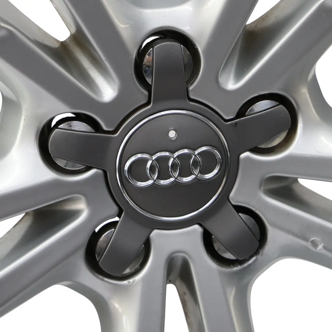 Alloy Rim 18" 7J ET:43 Double Star Spoke to Audi Q3 8U Silver Wheel with Part number 8U0601025AJ Audi Q3 8U Silver Wheel Alloy Rim 18" 7J ET:43 Double Star Spoke - SKU 8U0601025AJ-3 - Part number 8U0601025AJ