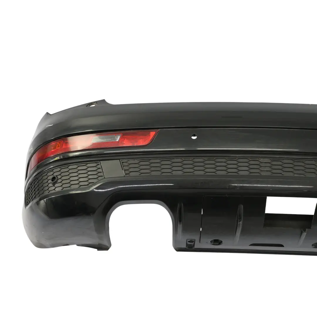 Bumper Trim Panel Covering Mythical Black Metallic - Y9T to Audi Q3 8U Rear with Part number 8U0807067F Audi Q3 8U Rear Bumper Trim Panel Covering Mythical Black Metallic - Y9T - SKU 8U0807067F-MYB - Part number 8U0807067F