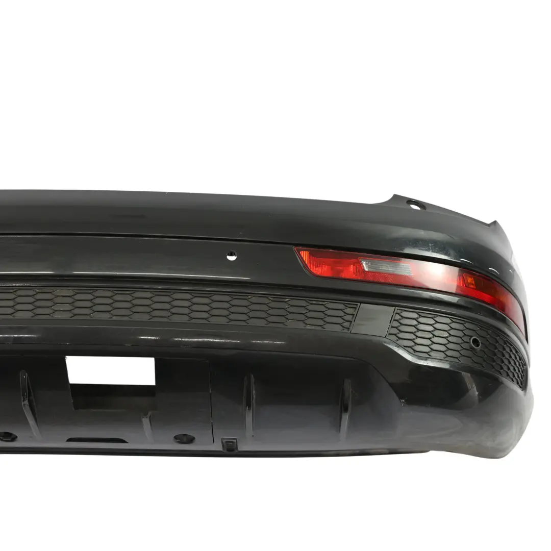 Bumper Trim Panel Covering Mythical Black Metallic - Y9T to Audi Q3 8U Rear with Part number 8U0807067F Audi Q3 8U Rear Bumper Trim Panel Covering Mythical Black Metallic - Y9T - SKU 8U0807067F-MYB - Part number 8U0807067F
