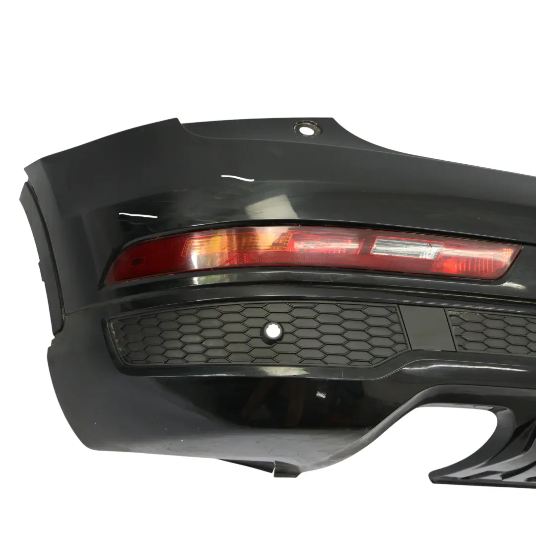 Bumper Trim Panel Covering Mythical Black Metallic - Y9T to Audi Q3 8U Rear with Part number 8U0807067F Audi Q3 8U Rear Bumper Trim Panel Covering Mythical Black Metallic - Y9T - SKU 8U0807067F-MYB - Part number 8U0807067F