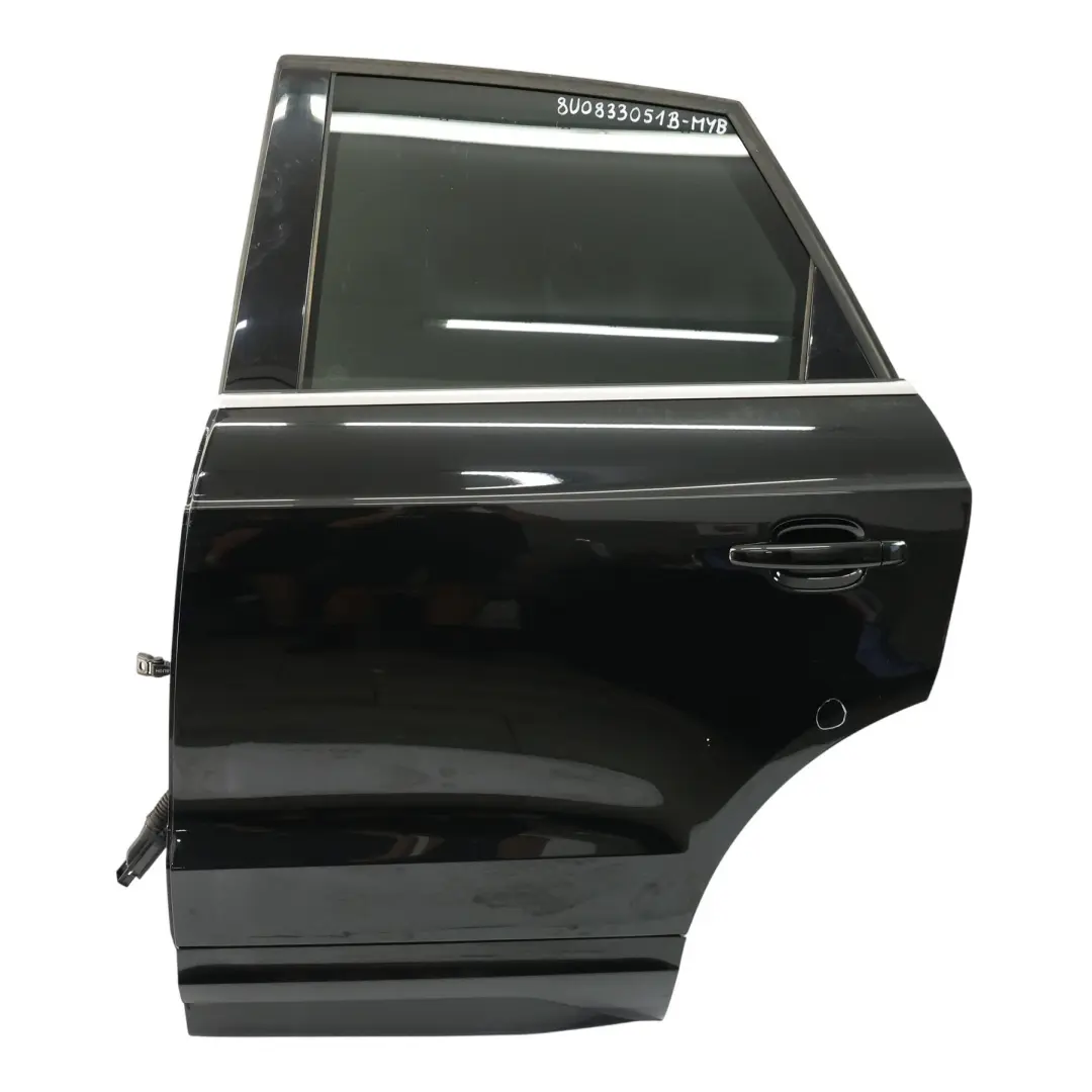 Door Rear Left N/S Covering Panel Mythical Black Metallic - Y9T to Audi Q3 8U with Part number 8U0833051B Audi Q3 8U Door Rear Left N/S Covering Panel Mythical Black Metallic - Y9T - SKU 8U0833051B-MYB - Part number 8U0833051B