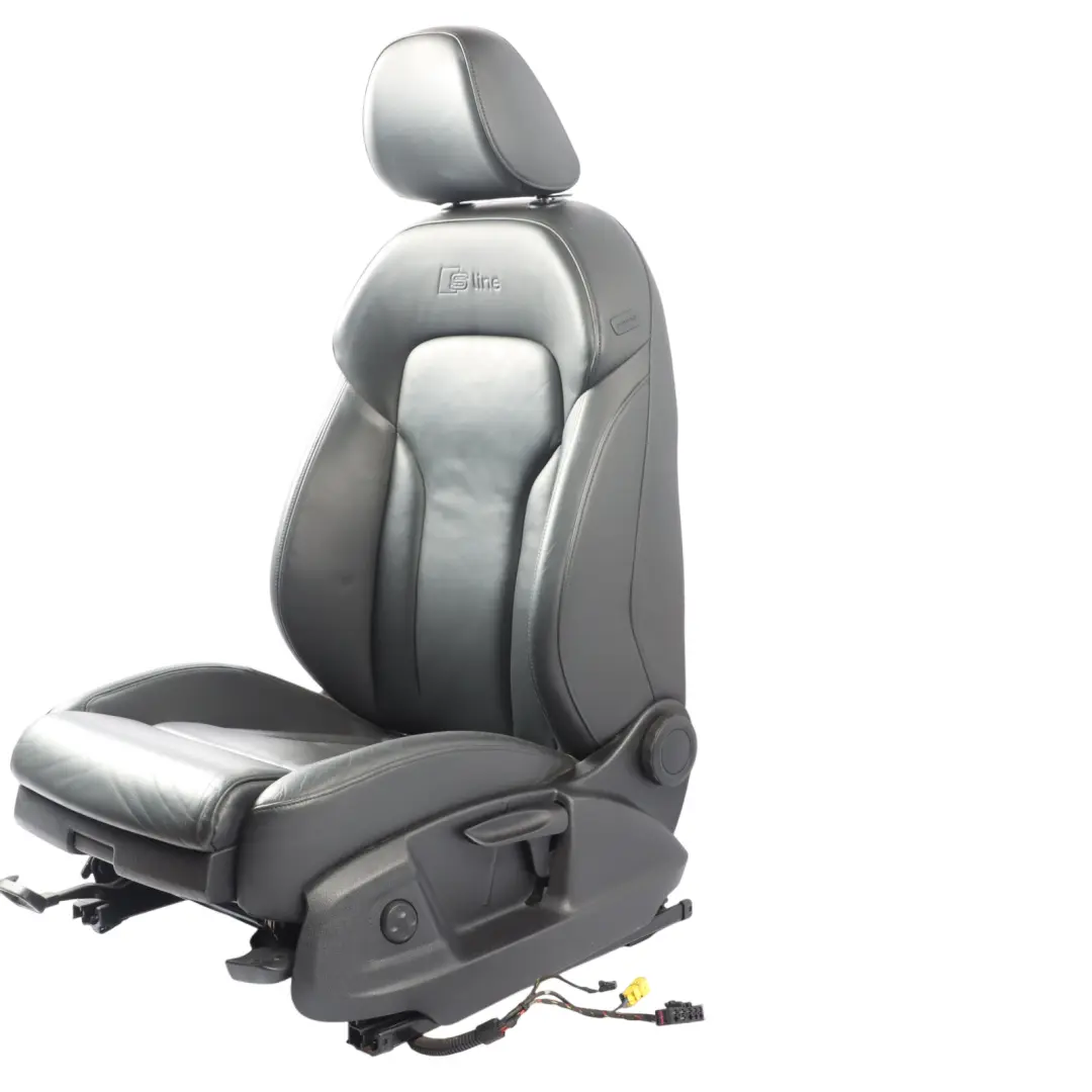 Front Sport Seat Heated Interior Left N/S Leather Soul Black to Audi Q3 8U S-Line with Part number 8U0881805P Audi Q3 8U S-Line Front Sport Seat Heated Interior Left N/S Leather Soul Black - SKU 8U0881805P - Part number 8U0881805P